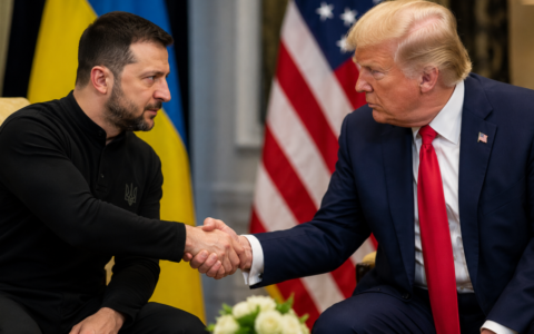 President Trump and Volodymyr Zelenskiy Washington meeting